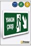 Fire Exit Isg Warning Sign Dekota 15X20 cm