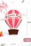 Baby Shower / Baby Gift / Newborn Baby Decorative Ornament / Hot Air Balloon Design Ornament - 2