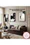 هاريكابيريف | أنثراسايت رمادي كريمي حديث تجريدي متجه 4 دراسات | طاولة زجاجية مؤطرة 3 عمودية - 2