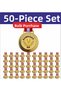 50Pcs Champion Medals – Award Set with Gold Color Ribbons, Competition and Event Medal