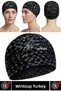 # Bone Flexible Pool and Sea Waterproof Elastic Cloth Waterproof Ear Protection Large Size Hair Cap Set of Two - 2