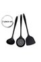 Ivory Silicone 3-Piece Kitchen Set Ladle Colander Spatula Set High Quality Silicone