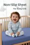 100% Cotton Combed Elastic Baby Sheet |   Breathable Structure, Compatible with Park Beds and Cribs of All Sizes