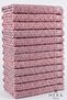12 Pieces of Gülkurusu 30X50 cm Cotton and Fringed Kitchen Towels