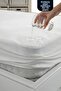 Mattress Pads Micro Fabric Fitted Full Edge Liquid Proof Mattress Protector White