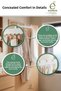 Behind-The-Door Hanger Rack 8-Piece Hanger Set Bathroom Towel Hanger Organizer Set of 3 - 2