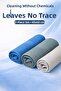 Non-Marking Cleaning Cloth Set of 3 40X60 cm |   Highly Absorbent Microfiber Cloth |   Glass & Kitchen Cleaning - 3