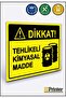 Attention! Dangerous Chemical Substance Isg Warning Sign Dekota 35X50 cm