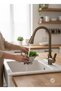 Antique Gold Purified Spiral Kitchen Faucet Antique Gold Sink Fixture with Tazzikleme Mode - 2