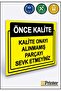 Quality First. Quality Not Approved Do Not Ship Part Isg Warning Sign Dekota 35X50 cm