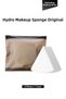 Triangular Makeup Sponge Set That Allows for Moist Application of Makeup, Hydro Makeup Sponge Original