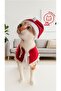 New Year Cat Hat Elastic Christmas Hat Adult Cat Santa Hat