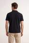 Black Regular/Normal Cut Soft Textured Interlock Polo Collar T-Shirt Tmnss26Po00034 - 3