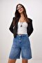 Mavi More Sustainable Yüksek Bel Az Esnek City Boy Denim Şort TWOSS26SR00145 - 2