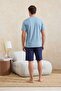Mavi Regular Slogan Printed 100% Cotton Summer Knitted Pajamas Set Tmnss26Pt00059 - 3