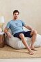 Mavi Regular Slogan Printed 100% Cotton Summer Knitted Pajamas Set Tmnss26Pt00059 - 2