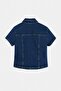 Koyu Mavi Cep Detaylı Fitted Denim Gömlek TWOSS26GO00023 - 6