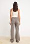 Vizon DÖKÜMLÜ Beli Lastikli Yüksek Bel Jeans Wide Leg TWOSS26JE00262 - 4