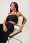 Black Ruffled Strapless Blouse Flared Skirt Woven Bottom - Top Set Twoss26Au00094 - 2