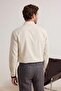 Ekru Slim Fit/Dar Kalıp Müslin Yazlık Erkek Dokuma Gömlek TMNSS26GO00015 - 6