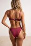 Burgundy Accessory Bralette Covered Regular Waist Bikini Set Tbess25Bt00054 - 4