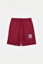 Burgundy-Navy Blue Plain Boys' Knitted Shorts & Bermuda Shorts Tkdss26Sr00013 - 9