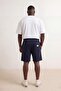 Navy Blue Men's Large Size Shorts & Bermuda Tmnss26Ap00006 - 3