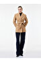 Short Coat, Cashmere, Belted, with Pockets, Double-Breasted, Long-Sleeved