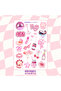 Pembe Coqueette Tatlı Sticker Seti - 3
