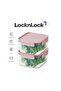 Classic Plus Square Food Container 1.25L (PACK of 2) – Pink, Airtight & BPA-Free