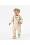 Mc Baby Boy Bow Tie Striped Bow Tie 4-Piece Full Cotton Outfit - 2