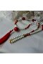Handmade Bohemian Long, Pearl, Red Authentic Women's Necklace - 2