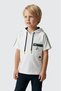 Boy's Oversize Hooded White T-Shirt