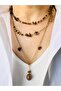 Natural Tiger's Eye Steel Combination Necklace That Can Be Used Separately - 7
