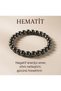 Hematite Natural Stone Bracelet, Handmade, Unisex, Mind Balancing and Protective Energy Jewelry