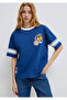 Garfield Printed Navy Blue T-Shirt Loose Fit / Relaxed Comfortable Cut 1614052-82625 - 3
