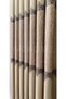 Panel Backdrop Curtain Cream Damask Floral Patterned Backdrop Curtain Sik Pi̇le 1/3 Single Panel + Accessories - 8