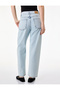 Straight Stoned Blue Women's Jean Trousers 6Sal40024Md - 4