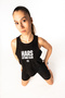 Women's Black Training Athlete Athlete Girls Who Lift Cropped Tank - 8