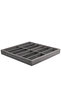 Gray Suede Fabric 12 Compartment Glasses Stand - 36X38 cm - 2