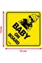 Baby on Board Car Sign Self Adhesive Sticker for Car Rear Window Bumper Universal Fit (12x12cm) - 2