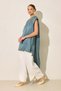 Quartz Satin Cloak Detailed Relaxed Fit Tunic