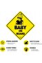 Baby on Board Car Sign Self Adhesive Sticker for Car Rear Window Bumper Universal Fit (12x12cm) - 5