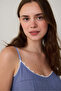 بيجامة من القطن بفتحة من الدانتيل الزهري من Indigo Hailee - 2