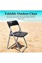 Folding Chair Plastic Durable with Strong Metal Frame - 5