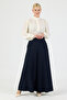 A-Line High Waist Wide Palazzo Trousers - 2