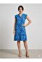 Women's Summer Dress / Front Buttoned Cotton Viscose Dress