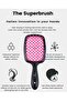 Professional Detangler Superbrush Black/Pink 22cm - 4
