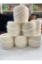 Acrylic Mohair: Cream Color, 2 mm Gold Sequins, All Net Material, 600 Gr. - 3