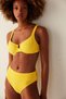 Yellow Mimosa Vintage High Waist Bikini Bottom - 4